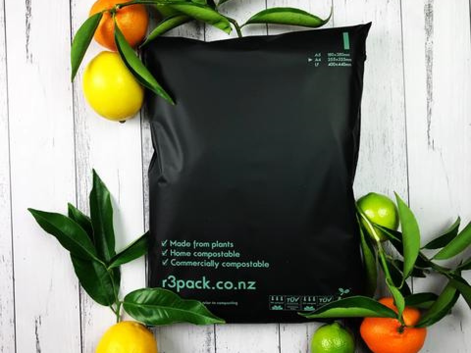 Watch out for our new black compostable courier bags Healthy Kiwis
