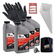 Factory Racing Parts Oil Change Kit Fits Jeep Cherokee 1991-2000, Comanche 1991-1992 2.5L, Wrangler 1991-2002 2.5L / 2003-2006 2.4L 10W-30 Full Synthetic Oil - 4 Quarts