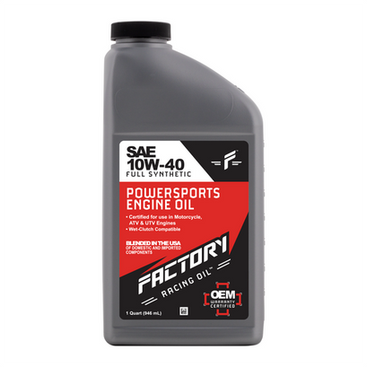 Factory Racing Parts SAE 10W-40 2qt Oil Change Kit Fits Suzuki Quadrunner LT160 Factory Racing Parts SAE 10W-40 2qt Oil Change Kit Fits Suzuki Quadrunner LT160