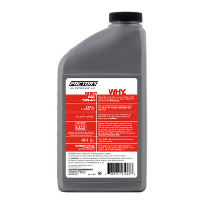 Factory Racing Parts SAE 10W-40 4qt Oil Change Kit Fits Kawasaki Prairie KVF400 Factory Racing Parts SAE 10W-40 4qt Oil Change Kit Fits Kawasaki Prairie KVF400