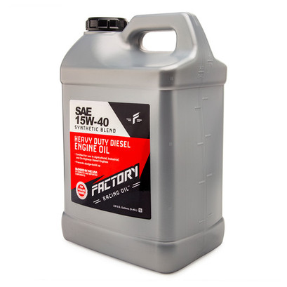 Factory Racing Oil SAE 15W-40 Synthetic Blend Diesel Eng Oil API CK-4 5 Gallon Factory Racing Oil SAE 15W-40 Synthetic Blend Diesel Eng Oil API CK-4 5 Gallon