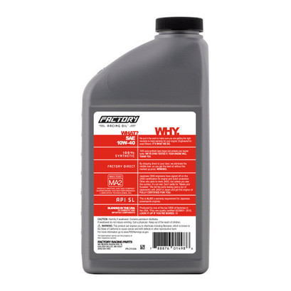 Factory Racing Parts SAE 10W-40 5qt Oil Change Kit For Yamaha Bolt XVS95 FJR1300 Factory Racing Parts SAE 10W-40 5qt Oil Change Kit For Yamaha Bolt XVS95 FJR1300