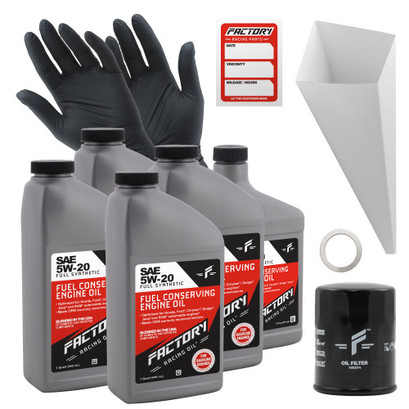 Factory Racing Parts 5W-20 4.5 Quart Oil Change Kit for Honda Civic Accord Fit Factory Racing Parts 5W-20 4.5 Quart Oil Change Kit for Honda Civic Accord Fit