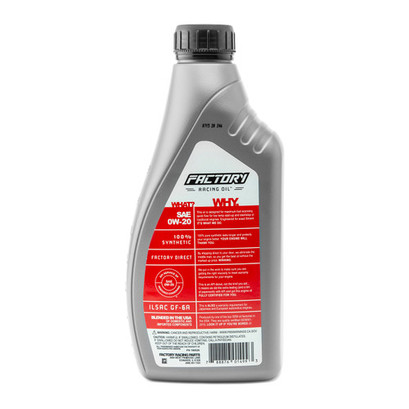Factory Racing Parts 0W-20 4.5 Qt Oil Change Kit for Toyota Camry Lexus Es300h Factory Racing Parts 0W-20 4.5 Qt Oil Change Kit for Toyota Camry Lexus Es300h