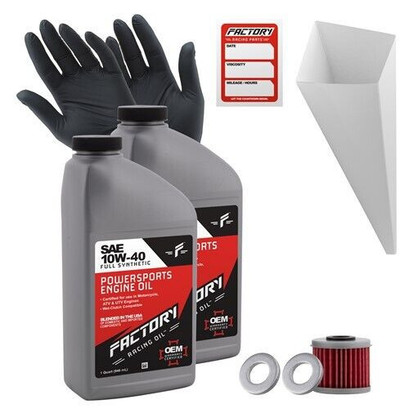 Factory Racing Parts 10W40 2Qt Oil Change Kit Fits Honda CRF150R CRF250R CRF450R Factory Racing Parts 10W40 2Qt Oil Change Kit Fits Honda CRF150R CRF250R CRF450R