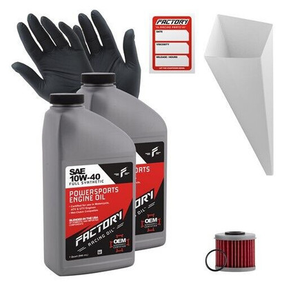 Factory Racing Parts 10W40 2Qt Oil Change Kit Fits Honda CRF450L 2019-2023 Factory Racing Parts 10W40 2Qt Oil Change Kit Fits Honda CRF450L 2019-2023