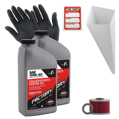 Factory Racing Parts 10W40 2Qt Oil Change Kit Fits Kawasaki KLX230S/R/SM KLX300R Factory Racing Parts 10W40 2Qt Oil Change Kit Fits Kawasaki KLX230S/R/SM KLX300R