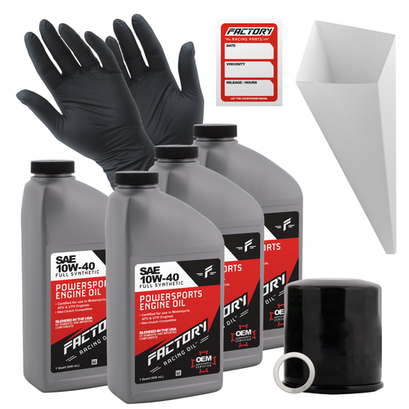 Factory Racing Parts 10W40 4Qt Oil Change Kit Fits Kawasaki KVF400 Prairie Factory Racing Parts 10W40 4Qt Oil Change Kit Fits Kawasaki KVF400 Prairie