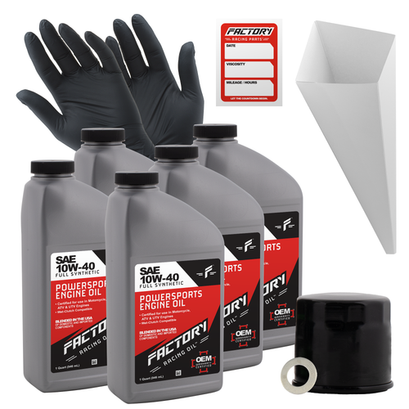 Factory Racing Parts 10W40 5Qt Oil Change Kit Fits Suzuki GSX1100F/G GSX-R1100 Factory Racing Parts 10W40 5Qt Oil Change Kit Fits Suzuki GSX1100F/G GSX-R1100