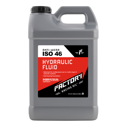 Factory Racing Oil Twin Pack Anti-Wear ISO 46 Hydraulic Fluid - 5 Gallons (2x2.5 Gal bottles)