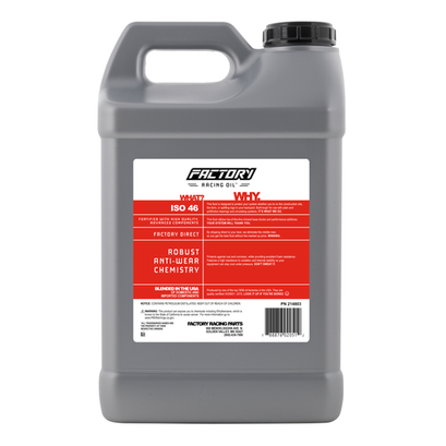 Factory Racing Oil Twin Pack Anti-Wear ISO 46 Hydraulic Fluid - 5 Gallons (2x2.5 Gal bottles)