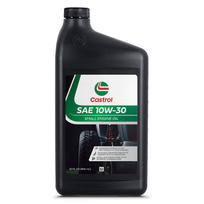 Castrol SAE 10W-30 Small Engine Oil For 4-Cycle Engines - Protects Against Rust & Corrosion - Suitable for Lawn Mowers and Outdoor Power Equipment - Case of 12 (1qt) Castrol SAE 10W-30 Small Engine Oil For 4-Cycle Engines - Protects Against Rust & Corrosion - Suitable for Lawn Mowers and Outdoor Power Equipment - Case of 12 (1qt)