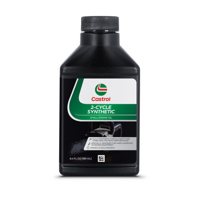 Castrol 2 Cycle Full Synthetic Oil - Small Engine Formula - 50:1 Mix Ratio - Includes Fuel Stabilizer - Case of 24 (6.4oz) Castrol 2 Cycle Full Synthetic Oil - Small Engine Formula - 50:1 Mix Ratio - Includes Fuel Stabilizer - Case of 24 (6.4oz)