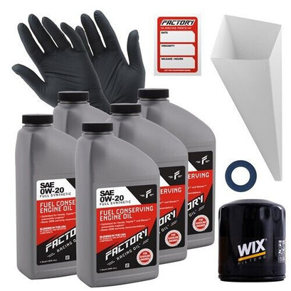 Factory Racing Parts Oil Change Kit Fits Toyota Highlander 3.3L V6 2008-2010 0W-20 Full Synthetic Oil - 5 Quarts Factory Racing Parts Oil Change Kit Fits Toyota Highlander 3.3L V6 2008-2010 0W-20 Full Synthetic Oil - 5 Quarts