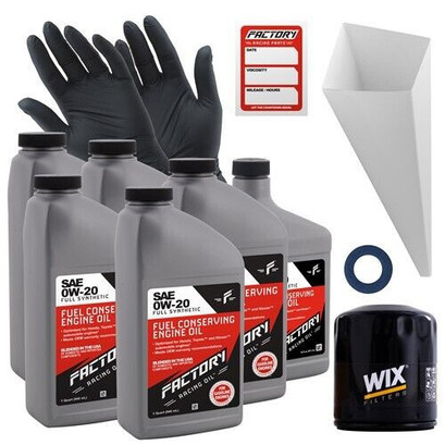 Factory Racing Parts Oil Change Kit Fits Toyota Tacoma 2.7L L4 2007-2015 0W-20 Full Synthetic Oil - 5.5 Quarts Factory Racing Parts Oil Change Kit Fits Toyota Tacoma 2.7L L4 2007-2015 0W-20 Full Synthetic Oil - 5.5 Quarts