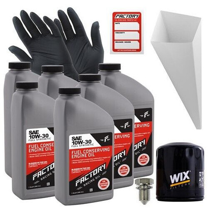 Factory Racing Parts Oil Change Kit Fits Chrysler Pacifica 3.5L 2004-2006, 4.0L 2007-2008 10W-30 Full Synthetic Oil - 6 Quarts Factory Racing Parts Oil Change Kit Fits Chrysler Pacifica 3.5L 2004-2006, 4.0L 2007-2008 10W-30 Full Synthetic Oil - 6 Quarts