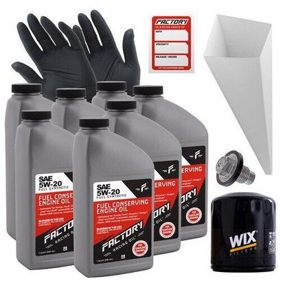 Factory Racing Parts Oil Change Kit Fits Dodge Durango 5.7L 2004-2007 5W-20 Full Synthetic Oil - 7 Quarts Factory Racing Parts Oil Change Kit Fits Dodge Durango 5.7L 2004-2007 5W-20 Full Synthetic Oil - 7 Quarts