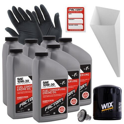 Factory Racing Parts Oil Change Kit Fits Dodge Ram 2500 1994-1998, 2000-2003/3500 1994-2003 8.0L 10W-30 Full Synthetic Oil - 7 Quarts Factory Racing Parts Oil Change Kit Fits Dodge Ram 2500 1994-1998, 2000-2003/3500 1994-2003 8.0L 10W-30 Full Synthetic Oil - 7 Quarts