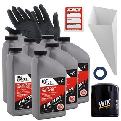 Factory Racing Parts Oil Change Kit Fits Toyota Land Cruiser 4.7L V8 1998-2007 5W-30 Full Synthetic Oil - 8 Quarts Factory Racing Parts Oil Change Kit Fits Toyota Land Cruiser 4.7L V8 1998-2007 5W-30 Full Synthetic Oil - 8 Quarts
