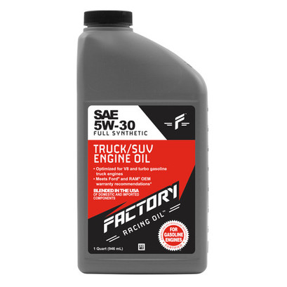 Factory Racing Parts Deluxe Oil Change Kit Fits Ford F-350 6.2L, F-450 6.8L, F-550 6.8L Super Duty 2016 SAE 5W-30 Full Synthetic - 7 Quarts