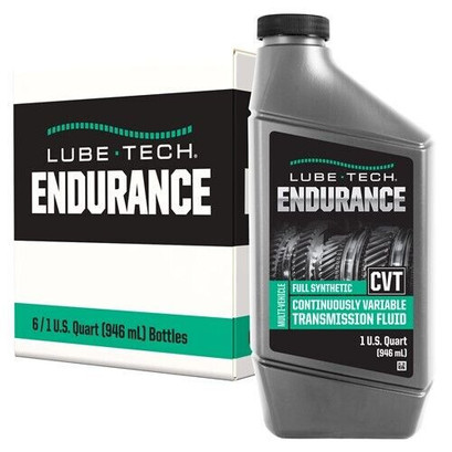 Lube-Tech Endurance Full Synthetic CVT Fluid - Continuously Variable Transmission Fluid - Multi-Vehicle - 1 Quart - Case of 6 Lube-Tech Endurance Full Synthetic CVT Fluid - Continuously Variable Transmission Fluid - Multi-Vehicle - 1 Quart - Case of 6