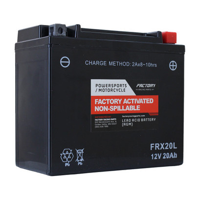 Factory Racing Parts AGM Battery FRX20L For Powersports YTX20HL, YTX20HL-BS, YTX20L, YTX20L-BS Factory Racing Parts AGM Battery FRX20L For Powersports YTX20HL, YTX20HL-BS, YTX20L, YTX20L-BS