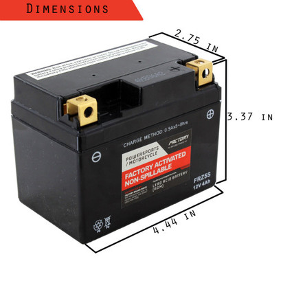 Factory Racing Parts AGM Battery FRZ5S For Motorcycles and Scooters YTZ5S, YTZ5S-BS Factory Racing Parts AGM Battery FRZ5S For Motorcycles and Scooters YTZ5S, YTZ5S-BS