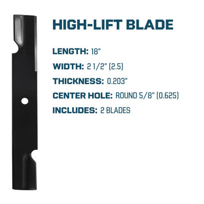 Notched High Lift Mower Blade For Encore Exmark Husqvarna John Deere Scag Toro 36" Decks - 2 Pack Notched High Lift Mower Blade For Encore Exmark Husqvarna John Deere Scag Toro 36" Decks - 2 Pack