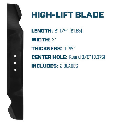High Lift Mower Blade For MTD White 42" Decks 742-04087, 742-0499, 742-0503, 742-0508, 942-04087, 942-0499, 942-0508 - 2 Pack High Lift Mower Blade For MTD White 42" Decks 742-04087, 742-0499, 742-0503, 742-0508, 942-04087, 942-0499, 942-0508 - 2 Pack