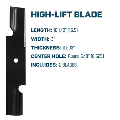 High Lift Notched Mower Blade For Scag STC SW SWZ 32" Decks 48110, 481706, 481710, 48184, 482461, 482877, A48110, A48184, A-48184HL - 2 Pack