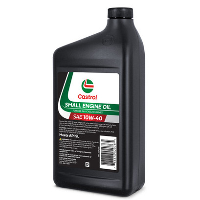 Castrol SAE 10W40 Small Engine Oil For Use in Outdoor Power Equipment, Lawn Mowers, Generators, and More with 4-Cycle Engines – 1 Quart castrol Castrol SAE 10W40 Small Engine Oil For Use in Outdoor Power Equipment, Lawn Mowers, Generators, and More with 4-Cycle Engines – 1 Quart castrol