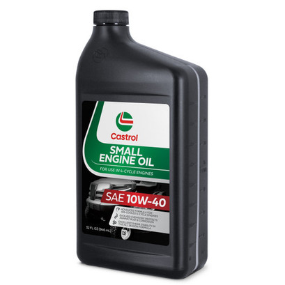 Castrol SAE 10W40 Small Engine Oil For Use in Outdoor Power Equipment, Lawn Mowers, Generators, and More with 4-Cycle Engines – 1 Quart castrol Castrol SAE 10W40 Small Engine Oil For Use in Outdoor Power Equipment, Lawn Mowers, Generators, and More with 4-Cycle Engines – 1 Quart castrol