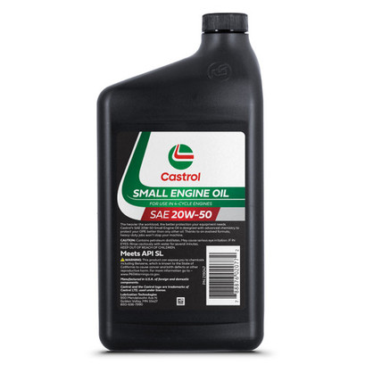 Castrol SAE 20W50 Small Engine Oil For Use in 4-Cycle Air Cooled Engines – Ideal For Outdoor Power Equipment, Lawn Mowers, Tractors, and More – 1 Quart castrol Castrol SAE 20W50 Small Engine Oil For Use in 4-Cycle Air Cooled Engines – Ideal For Outdoor Power Equipment, Lawn Mowers, Tractors, and More – 1 Quart castrol