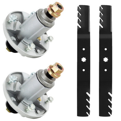 MOTIVITY Mower Blade & Spindle Kit Fits John Deere 42" Decks 105 110 115 120 130 GX21694, GY20454, GY20867 MOTIVITY Mower Blade & Spindle Kit Fits John Deere 42" Decks 105 110 115 120 130 GX21694, GY20454, GY20867