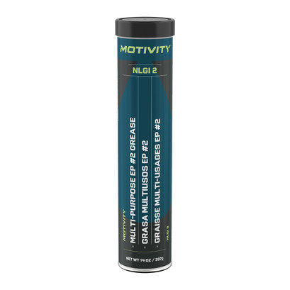 MOTIVITY Multi-Purpose Extreme Pressure Grease - NGLI-#2, Blue Lithium Complex, High Temp & Water Resistant - 10 Pack (14oz Tubes) MOTIVITY Multi-Purpose Extreme Pressure Grease - NGLI-#2, Blue Lithium Complex, High Temp & Water Resistant - 10 Pack (14oz Tubes)