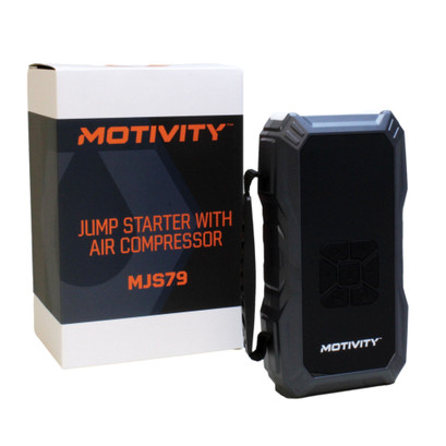 MOTIVITY 4-in-1 Portable Automotive Jump Starter with Air Compressor – for Cars, Motorcycles, ATVs & More MOTIVITY 4-in-1 Portable Automotive Jump Starter with Air Compressor – for Cars, Motorcycles, ATVs & More