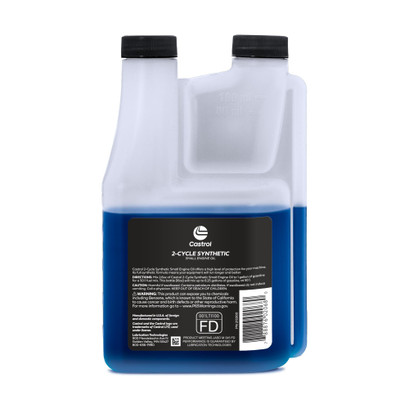 Castrol 2 Cycle Full Synthetic Oil - 6 Pack | Small Engine Formula | 50:1 Mix Ratio | Includes Fuel Stabilizer Castrol 2 Cycle Full Synthetic Oil - 6 Pack | Small Engine Formula | 50:1 Mix Ratio | Includes Fuel Stabilizer