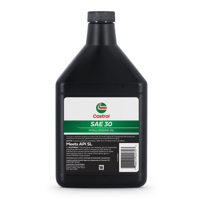 Castrol SAE 30 Small Engine Oil For 4-Cycle Engines – Protects Against Rust & Corrosion – Formulated For Air-Cooled Engines - 18oz