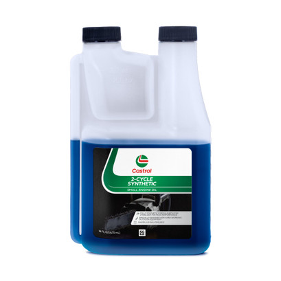 Castrol 2 Cycle Full Synthetic Oil - Small Engine Formula - 50:1 Mix Ratio - Includes Fuel Stabilizer - 16oz Castrol 2 Cycle Full Synthetic Oil - Small Engine Formula - 50:1 Mix Ratio - Includes Fuel Stabilizer - 16oz