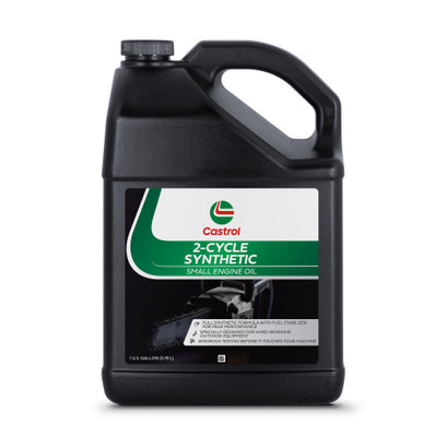 Castrol 2 Cycle Full Synthetic Oil - Small Engine Formula - 50:1 Mix Ratio - Includes Fuel Stabilizer - 1 gal Castrol 2 Cycle Full Synthetic Oil - Small Engine Formula - 50:1 Mix Ratio - Includes Fuel Stabilizer - 1 gal