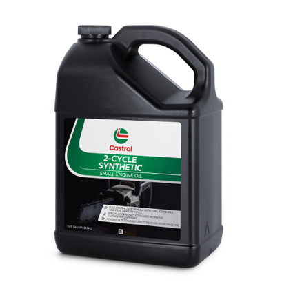 Castrol 2 Cycle Full Synthetic Oil - Small Engine Formula - 50:1 Mix Ratio - Includes Fuel Stabilizer - 1 gal Castrol 2 Cycle Full Synthetic Oil - Small Engine Formula - 50:1 Mix Ratio - Includes Fuel Stabilizer - 1 gal