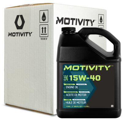 MOTIVITY Heavy Duty 15W-40 Engine Oil – Synthetic Blend, API CK-4, 4 Pack MOTIVITY Heavy Duty 15W-40 Engine Oil – Synthetic Blend, API CK-4, 4 Pack