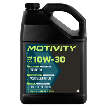 MOTIVITY Heavy Duty 10W-30 Engine Oil – Synthetic Blend, API CK-4, 4 Pack MOTIVITY Heavy Duty 10W-30 Engine Oil – Synthetic Blend, API CK-4, 4 Pack