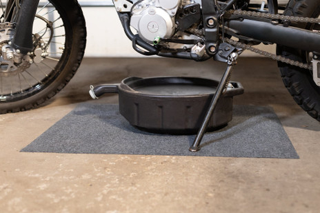 MOTIVITY Oil Spill Mat 29x36" - Protects Garage Floors - Absorbs Spills With No Soak Through - Reusable, Washable, and Durable - USA Made