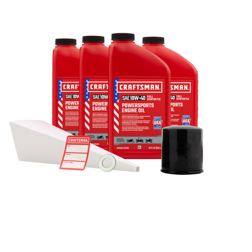 CRAFTSMAN 4 Quart 10W-40 Oil Change Kit Fits Kawasaki ZX600 ZX636 ZX1000 Ninja, ZX-7R, ZX-9R, KLZ1000, Z1000, KRF1000 Teryx CRAFTSMAN 4 Quart 10W-40 Oil Change Kit Fits Kawasaki ZX600 ZX636 ZX1000 Ninja, ZX-7R, ZX-9R, KLZ1000, Z1000, KRF1000 Teryx