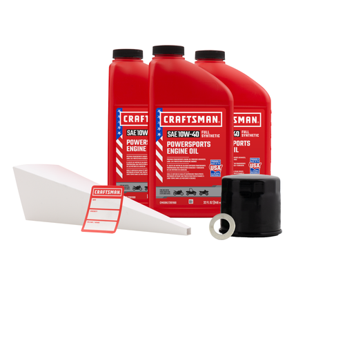 CRAFTSMAN 3 Quart 10W-40 Full Synthetic Oil Change Kit Fits Suzuki® GSX-R600, GSX-R750, GSX-S750 CRAFTSMAN 3 Quart 10W-40 Full Synthetic Oil Change Kit Fits Suzuki® GSX-R600, GSX-R750, GSX-S750