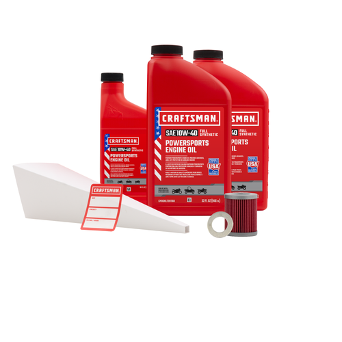 CRAFTSMAN 2.5 Quart 10W-40 Full Synthetic Oil Change Kit Fits Suzuki® LT230, LT-F230, LT-F250 CRAFTSMAN 2.5 Quart 10W-40 Full Synthetic Oil Change Kit Fits Suzuki® LT230, LT-F230, LT-F250