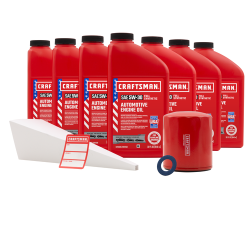 CRAFTSMAN 7 Quart 5W-30 Full Synthetic Oil Change Kit Fits Toyota 4Runner, Sequoia, Tundra CRAFTSMAN 7 Quart 5W-30 Full Synthetic Oil Change Kit Fits Toyota 4Runner, Sequoia, Tundra