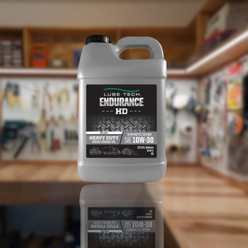 Lube-Tech Endurance Heavy Duty Synthetic Blend 10W-30 CK-4 Diesel Engine Oil – 1 Gallon – Case of 4