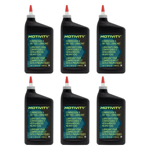MOTIVITY Compressor & Air Tool Oil, For Pneumatic Tools Air Compressors –6 Quarts MOTIVITY Compressor & Air Tool Oil, For Pneumatic Tools Air Compressors –6 Quarts